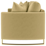 Corliss Upholstered Curved Track Arm Sofa Camel | Beige | Camel | 508824