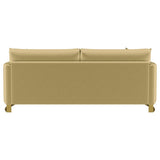 Corliss Upholstered Curved Track Arm Sofa Camel | Beige | Camel | 508824