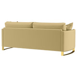 Corliss Upholstered Curved Track Arm Sofa Camel | Beige | Camel | 508824