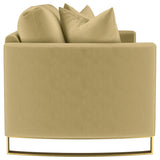 Corliss Upholstered Curved Track Arm Loveseat Camel | Beige | Camel | 508825
