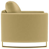Corliss Upholstered Curved Track Arm Chair Camel | Brown | Camel | 508826