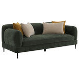 Jade 2-piece Chenille Upholstered Sofa Set Green | Full | Green | 509131-S2