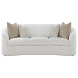 Rainn Boucle Upholstered Sloped Arm Sofa Latte | Beige | Latte | 509171