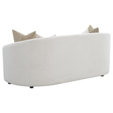 Rainn Boucle Upholstered Sloped Arm Sofa Latte | Beige | Latte | 509171