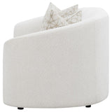 Rainn Boucle Upholstered Sloped Arm Loveseat Latte | Full | Beige | Latte | 509172