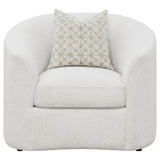 Rainn Boucle Upholstered Sloped Arm Accent Chair Latte | Beige | Latte | 509173