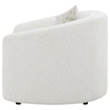 Rainn Boucle Upholstered Sloped Arm Accent Chair Latte | Beige | Latte | 509173