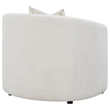 Rainn Boucle Upholstered Sloped Arm Accent Chair Latte | Beige | Latte | 509173