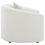 Rainn Boucle Upholstered Sloped Arm Accent Chair Latte | Beige | Latte | 509173
