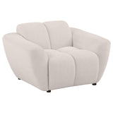 Destino 3-piece Chenille Splayed Arm Sofa Set Greige | 3-piece | 509301-S3