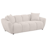 Destino Chenille Upholstered Splayed Arm Sofa Greige | King | Beige | Greige | 509301