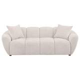 Destino Chenille Upholstered Splayed Arm Sofa Greige | King | Beige | Greige | 509301