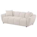 Destino Chenille Upholstered Splayed Arm Sofa Greige | King | Beige | Greige | 509301