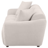 Destino Chenille Upholstered Splayed Arm Sofa Greige | King | Beige | Greige | 509301
