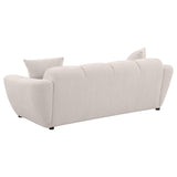Destino Chenille Upholstered Splayed Arm Sofa Greige | King | Beige | Greige | 509301