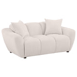 Destino Chenille Upholstered Splayed Arm Loveseat Greige | King | Beige | Greige | 509302