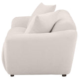 Destino Chenille Upholstered Splayed Arm Loveseat Greige | King | Beige | Greige | 509302