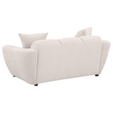 Destino Chenille Upholstered Splayed Arm Loveseat Greige | King | Beige | Greige | 509302