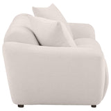 Destino Chenille Upholstered Splayed Arm Loveseat Greige | King | Beige | Greige | 509302
