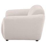 Destino Chenille Upholstered Splayed Arm Accent Chair Greige | Full | Beige | Greige | 509303