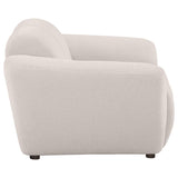 Destino Chenille Upholstered Splayed Arm Accent Chair Greige | Full | Beige | Greige | 509303