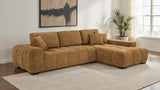Octavia Upholstered Sectional Chaise Sofa Amber | Orange | Amber | 509340