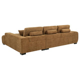 Octavia Upholstered Sectional Chaise Sofa Amber | Orange | Amber | 509340