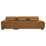 Octavia Upholstered Sectional Chaise Sofa Amber | Orange | Amber | 509340