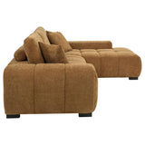 Octavia Upholstered Sectional Chaise Sofa Amber | Orange | Amber | 509340