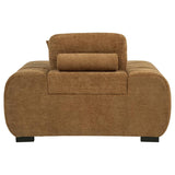Octavia Upholstered Track Arm Accent Chair Amber | Orange | Amber | 509343