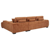 Octavia Upholstered Sectional Chaise Sofa Orange | Orange | 509350