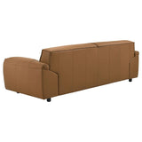 Buxton Top Grain Leather Upholstered Sofa Orange | Full | Orange | 509501