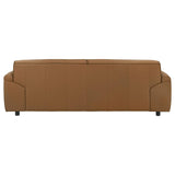 Buxton Top Grain Leather Upholstered Sofa Orange | Full | Orange | 509501