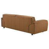 Buxton Top Grain Leather Upholstered Sofa Orange | Full | Orange | 509501