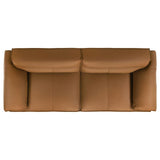 Buxton Top Grain Leather Upholstered Sofa Orange | Full | Orange | 509501