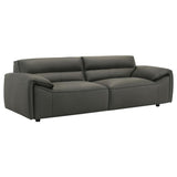 Buxton Top Grain Leather Upholstered Sofa Graphite | Full | Grey | Graphite | 509504