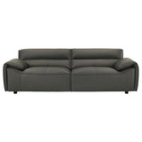 Buxton Top Grain Leather Upholstered Sofa Graphite | Full | Grey | Graphite | 509504