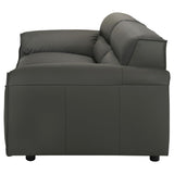 Buxton Top Grain Leather Upholstered Sofa Graphite | Full | Grey | Graphite | 509504