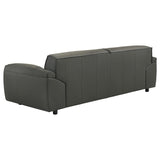 Buxton Top Grain Leather Upholstered Sofa Graphite | Full | Grey | Graphite | 509504