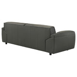 Buxton Top Grain Leather Upholstered Sofa Graphite | Full | Grey | Graphite | 509504
