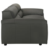 Buxton Top Grain Leather Upholstered Sofa Graphite | Full | Grey | Graphite | 509504