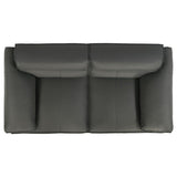 Buxton Top Grain Leather Upholstered Loveseat Graphite | Full | Grey | Graphite | 509505