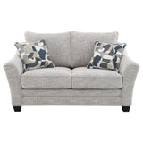 Tomkins Boucle Upholstered Loveseat Light Grey | Full | Grey | Light Grey | 509672