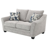 Tomkins Boucle Upholstered Loveseat Light Grey | Full | Grey | Light Grey | 509672