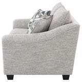 Tomkins Boucle Upholstered Loveseat Light Grey | Full | Grey | Light Grey | 509672