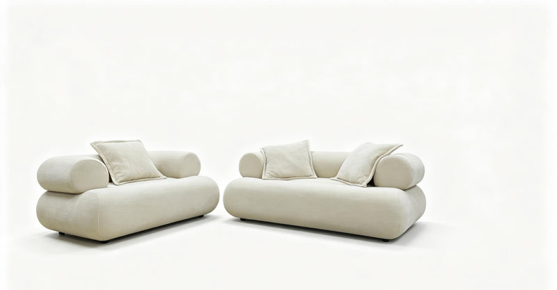 HP0426 Stationary Sofa 2 Pc Set Ivory
