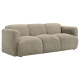 Dorset Fabric Upholstered Round Track Arm Sofa Brown | Full | Brown | 509814