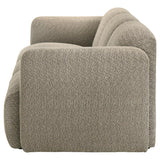 Dorset Fabric Upholstered Round Track Arm Sofa Brown | Full | Brown | 509814