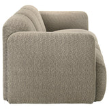 Dorset Fabric Upholstered Round Track Arm Sofa Brown | Full | Brown | 509814