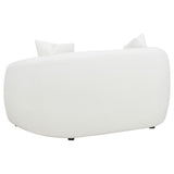Isabella 2-piece Faux Sheepskin Upholstered Sofa Set Natural | 509871-S2